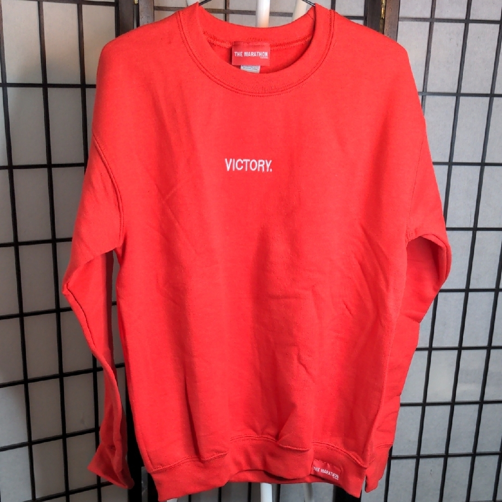 [NWOT] THE MARATHON CLOTHING Red Victory Embroidered Sweatshirt